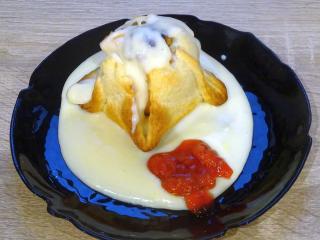 Jak zapéct jablka v listovém těstě s pudinkovým přelivem | recept Jak zapéct jablka v listovém těstě s pudinkovým přelivem | recept